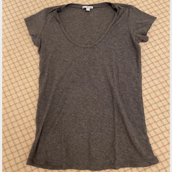 James Perse, 1, Gray U neck - Picture 1 of 1